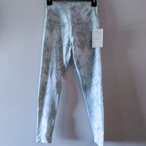 NWT Mondetta Leggings Green White High Waisted Tie Dye Workout Sz XS NEW